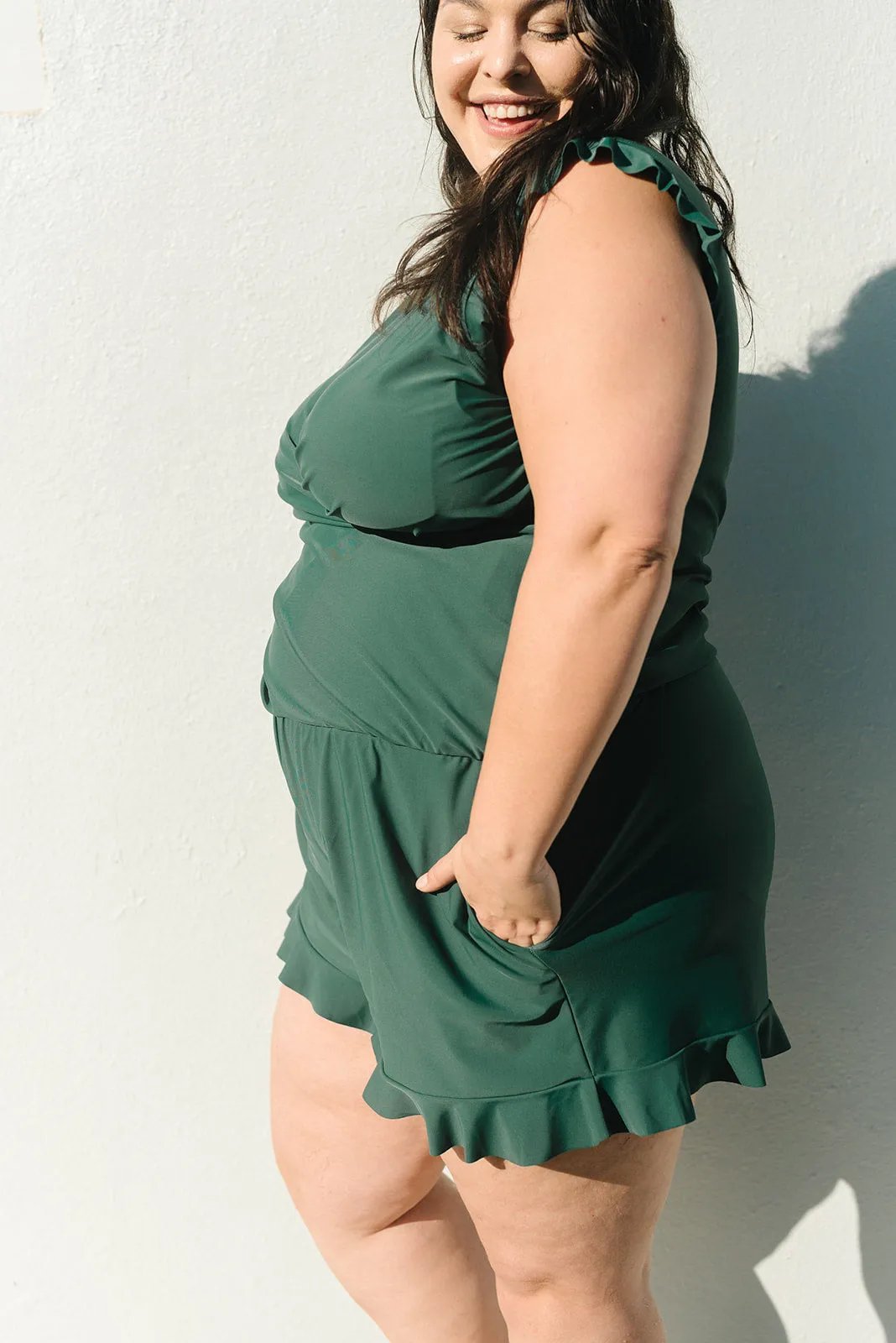 Anouk – Badpak met ruffles en borstondersteuning