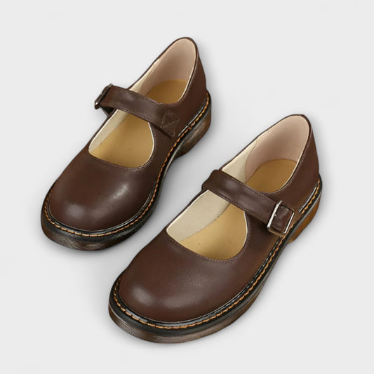 Netta™ | Vintage-tyyliset Mary Jane -nahkakengät